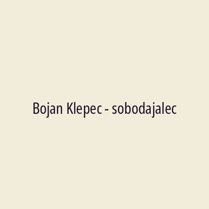 Bojan Klepec - sobodajalec - Logotip