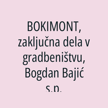 BOKIMONT, zaključna dela v gradbeništvu, Bogdan Bajić s.p. - Logotip