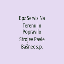 Bpz Servis Na Terenu In Popravilo Strojev Pavle Bašnec s.p. - Logotip