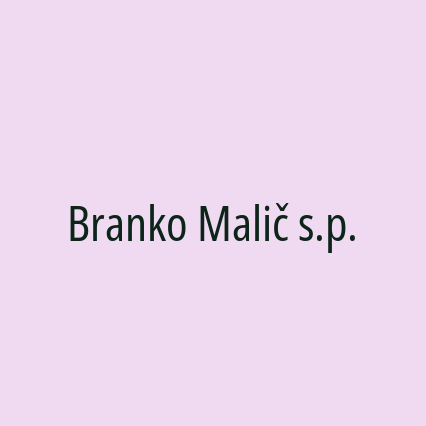 Branko Malič s.p. - Logotip