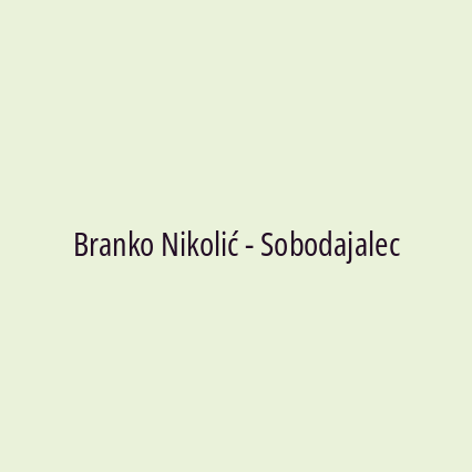 Branko Nikolić - Sobodajalec - Logotip