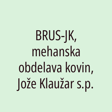 BRUS-JK, mehanska obdelava kovin, Jože Klaužar s.p. - Logotip