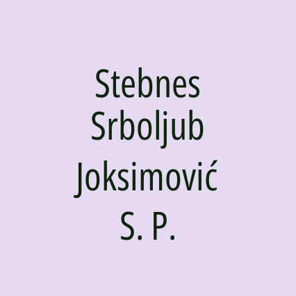 Stebnes Srboljub Joksimović S. P.