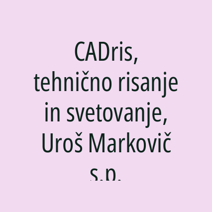 CADris, tehnično risanje in svetovanje, Uroš Markovič s.p. - Logotip
