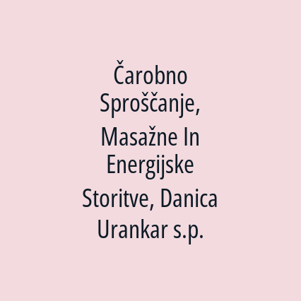 Čarobno Sproščanje, Masažne In Energijske Storitve, Danica Urankar s.p. - Logotip