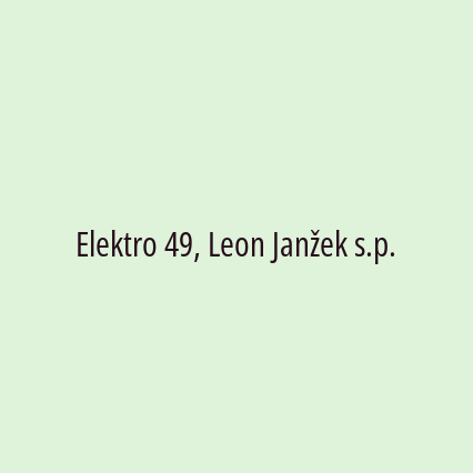 Elektro 49, Leon Janžek s.p. - Logotip