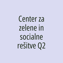 Center za zelene in socialne rešitve Q2 - Logotip