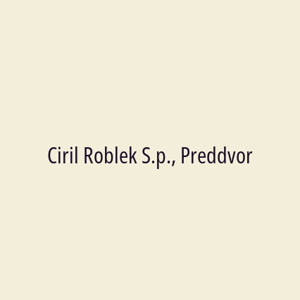 Ciril Roblek S.p., Preddvor - Logotip