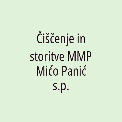 Čiščenje in storitve MMP Mićo Panić s.p. - Logotip