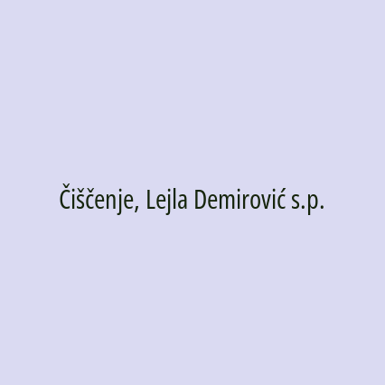 Čiščenje, Lejla Demirović s.p. - Logotip