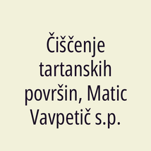 Čiščenje tartanskih površin, Matic Vavpetič s.p. - Logotip