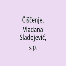 Čiščenje, Vladana Sladojević, s.p. - Logotip