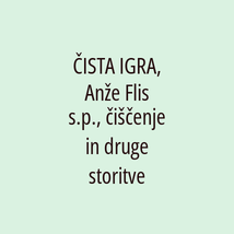 ČISTA IGRA, Anže Flis s.p., čiščenje in druge storitve - Logotip