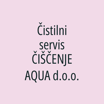 Čistilni servis ČIŠČENJE AQUA d.o.o. - Logotip