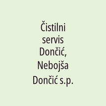Čistilni servis Dončić, Nebojša Dončić s.p. - Logotip