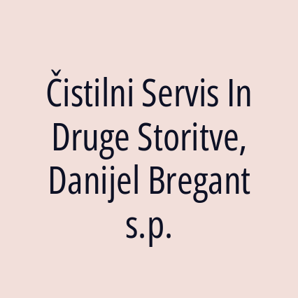 Čistilni Servis In Druge Storitve, Danijel Bregant s.p. - Logotip