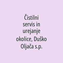 Čistilni servis in urejanje okolice, Duško Oljača s.p. - Logotip