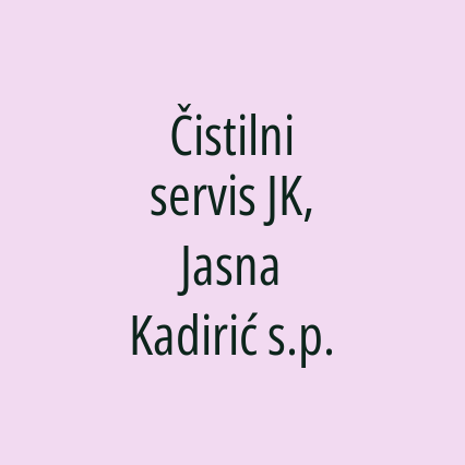 Čistilni servis JK, Jasna Kadirić s.p. - Logotip