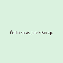 Čistilni servis, Jure Kržan s.p. - Logotip