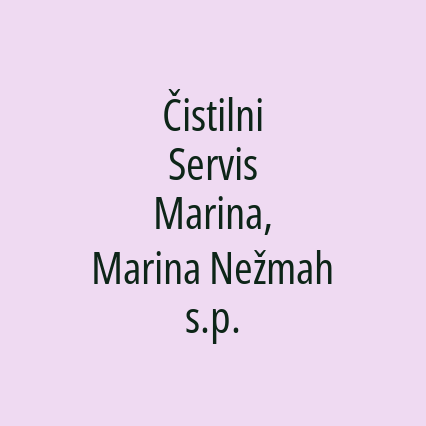 Čistilni Servis Marina, Marina Nežmah s.p. - Logotip