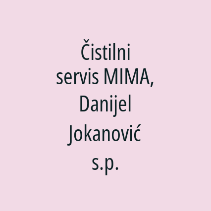 Čistilni servis MIMA, Danijel Jokanović s.p. - Logotip