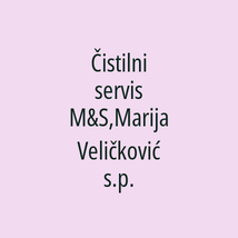 Čistilni servis M&S,Marija Veličković s.p. - Logotip