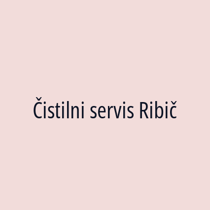 Čistilni servis Ribič - Logotip