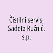 Čistilni servis, Sadeta Ružnić, s.p. - Logotip