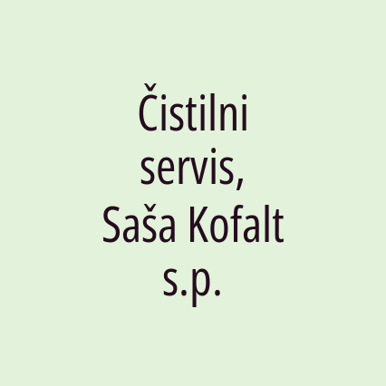 Čistilni servis, Saša Kofalt s.p. - Logotip