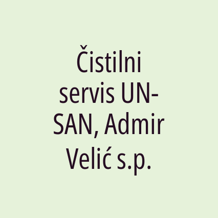 Čistilni servis UN-SAN, Admir Velić s.p. - Logotip