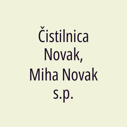 Čistilnica Novak, Miha Novak s.p. - Logotip