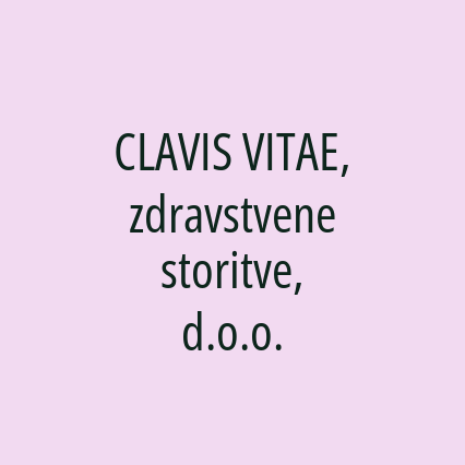 CLAVIS VITAE, zdravstvene storitve, d.o.o. - Logotip