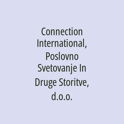 Connection International, Poslovno Svetovanje In Druge Storitve, d.o.o. - Logotip