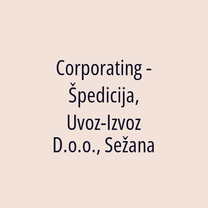 Corporating - Špedicija, Uvoz-Izvoz D.o.o., Sežana - Logotip