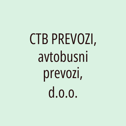 CTB PREVOZI, avtobusni prevozi, d.o.o. - Logotip