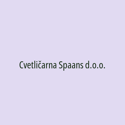 Cvetličarna Spaans d.o.o. - Logotip