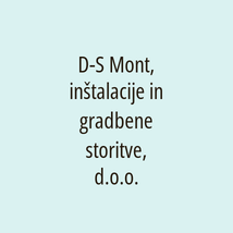 D-S Mont, inštalacije in gradbene storitve, d.o.o. - Logotip