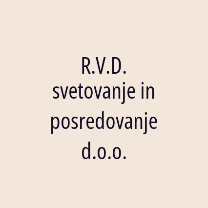 R.V.D. svetovanje in posredovanje d.o.o.