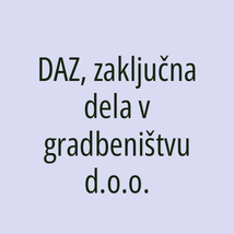 DAZ, zaključna dela v gradbeništvu d.o.o. - Logotip