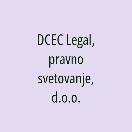 DCEC Legal, pravno svetovanje, d.o.o. - Logotip