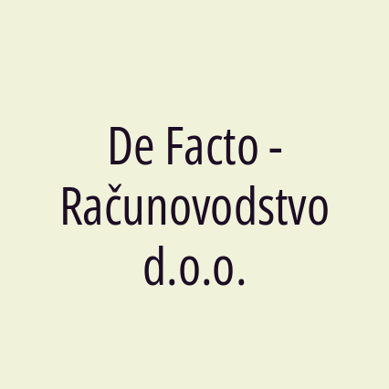 De Facto - Računovodstvo d.o.o. - Logotip