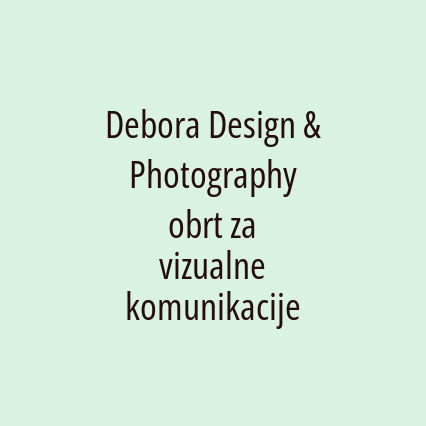 Debora Design & Photography obrt za vizualne komunikacije - Logotip