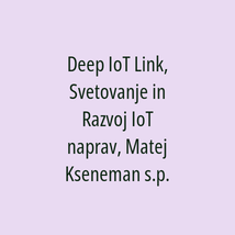 Deep IoT Link, Svetovanje in Razvoj IoT naprav, Matej Kseneman s.p. - Logotip