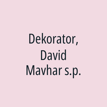 Dekorator, David Mavhar s.p. - Logotip