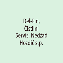 Del-Fin, Čistilni Servis, Nedžad Hozdić s.p. - Logotip