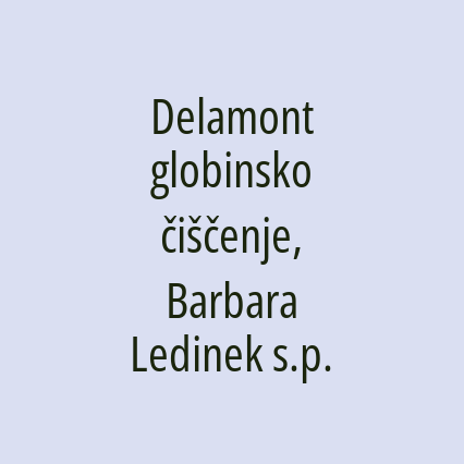Delamont globinsko čiščenje, Barbara Ledinek s.p. - Logotip