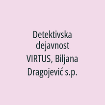 Detektivska dejavnost VIRTUS, Biljana Dragojević s.p. - Logotip