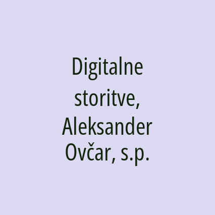 Digitalne storitve, Aleksander Ovčar, s.p. - Logotip