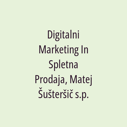 Digitalni Marketing In Spletna Prodaja, Matej Šušteršič s.p. - Logotip