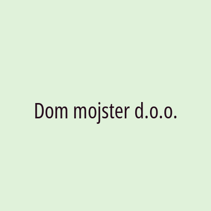 Dom mojster d.o.o. - Logotip